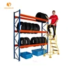 Warehouse used long span storage steel panel upright step beam steel shelving
