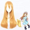 Wholesale Hataraku Saibou Wig 60cm Long Straight Orange Cells at Work Wig Blood Platelet Anime Cosplay Wigs