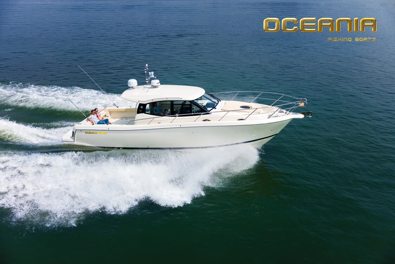 oceania 45wa luxury sport fishing boat fiberglass cabin