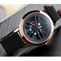 

Modern Rotating Skeleton Dial Quartz Watches Mens Magnet Buckle Magnetic Strap Ladies Wrist Watch