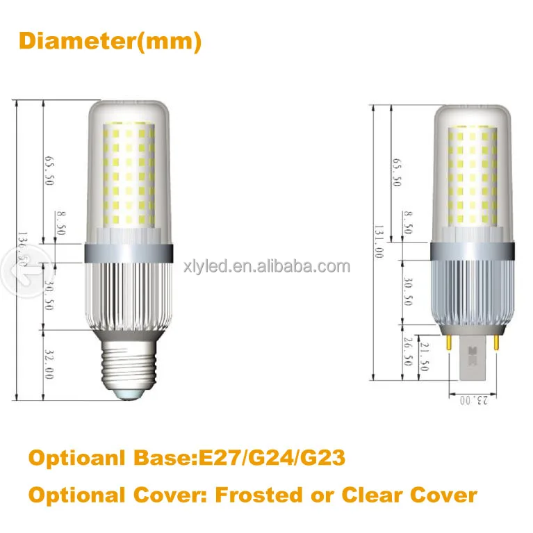 
Dimmable Led PL Lamp 360 degree E27 G24 G23 Circular Led Light 9W Corn Bulb Rotated Variable Led Lamp Light 