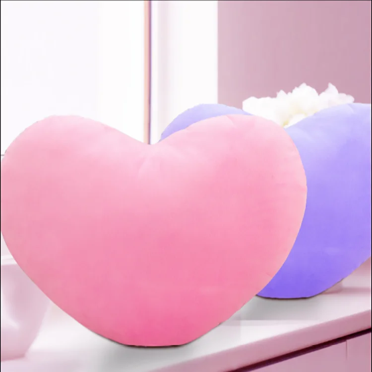 plush heart pillow