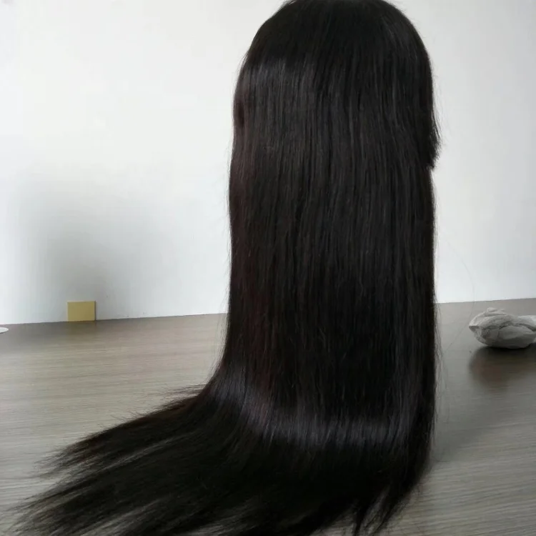 

130% density natural silky straight lace front wig Indian hair Chinese hair Peruvian hair, N/a