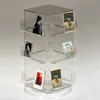 24 Pocket Counter Acrylic Gift Card Display Spinner, Custom Rotating Acrylic Gift Card Display Stand Rack