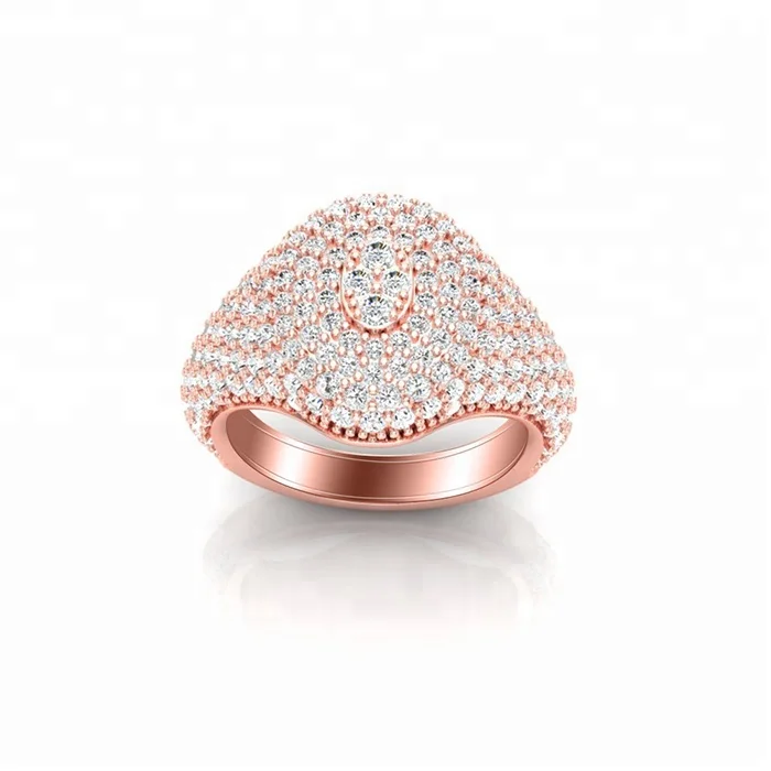 

Fashion Jewelry Special Real Diamond Rose Gold Ring