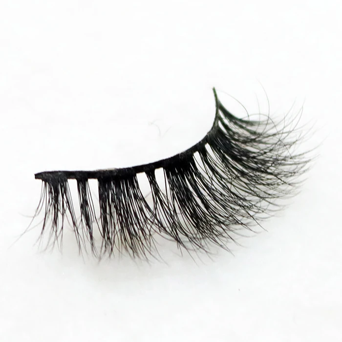 

wholesale price 3D mink fur lashes false strip eyelashes, Natural black