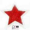 Red Star Design with Glass Crystal Hot Fix Fashion Patches For clothing Decoration