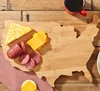 OEM shape natural bamboo kitchen cutting boardl kinds of animal / fruit / map shape