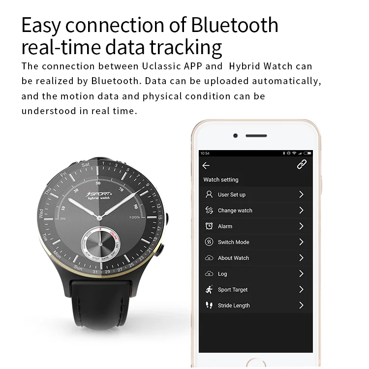 bluetooth hybrid watch