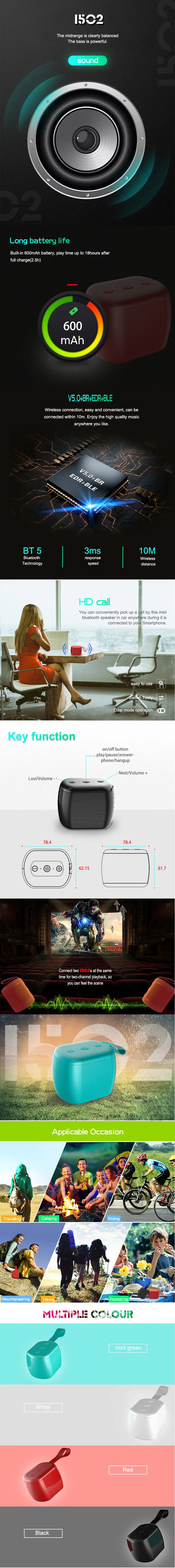 NEW Product Enjoy Music Player Cube BT Wireless Portable Mini Speaker - ANKUX.COM