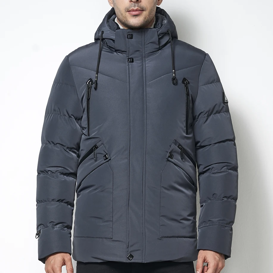 cz8806mg 2018 Autumn and winter coat new men's gray casual cotton padded plus size foreign trade clothing parka
