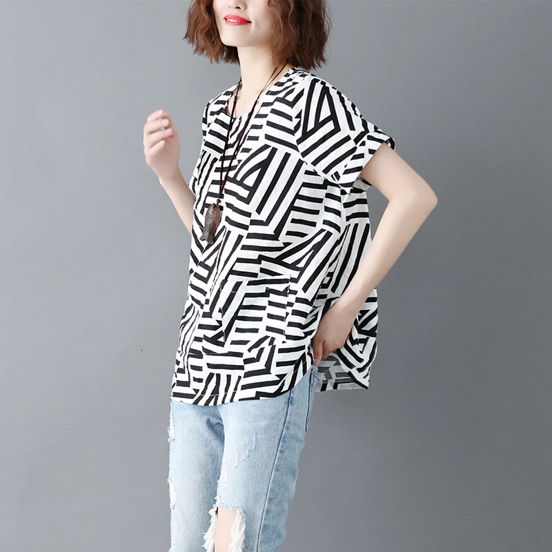 

2019 Casual Top New Design Style Knitted Summer 100% Cotton T Shirt, Custom colors