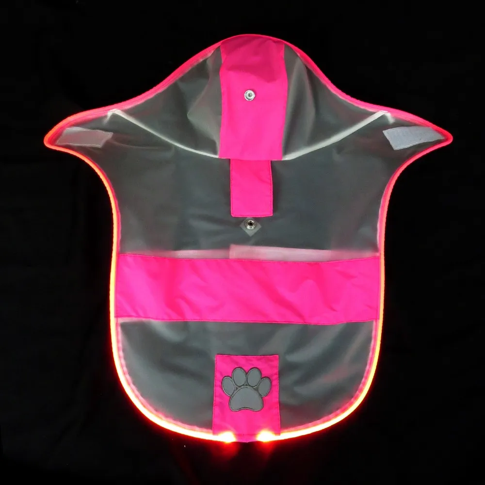 LED Safety Flashing Dog Raincoat in 2017