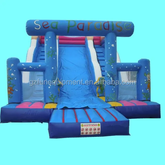 sea theme inflatable slide