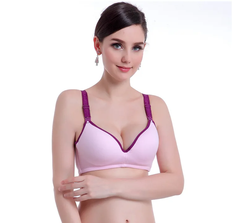 

Wireless Full Coverage Plain Nursing Bra US EU sizing