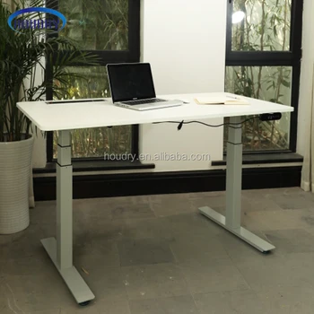Classic Two Feet Standing Office Desk With Adjustable Height For