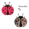 New Large Ladybug Reversible Change Color Sequins Sew On Patches for Clothes DIY Patch Applique Bag Clothing Coat Sweater Crafts