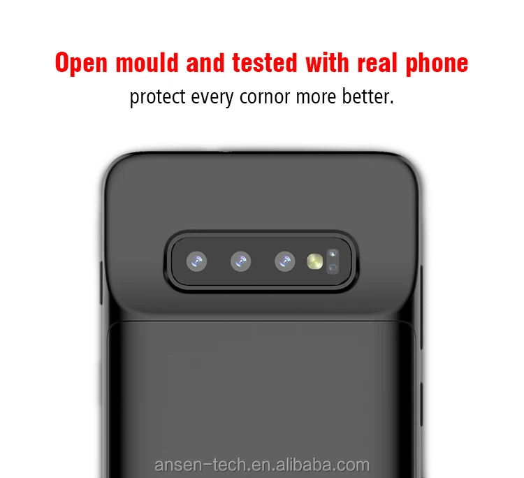For Samsung Galaxy S10 Plus 5000 mAh S10 Plus Power Phone Case External Battery Case Backup Power Charger For S10 Samsung - ANKUX.COM
