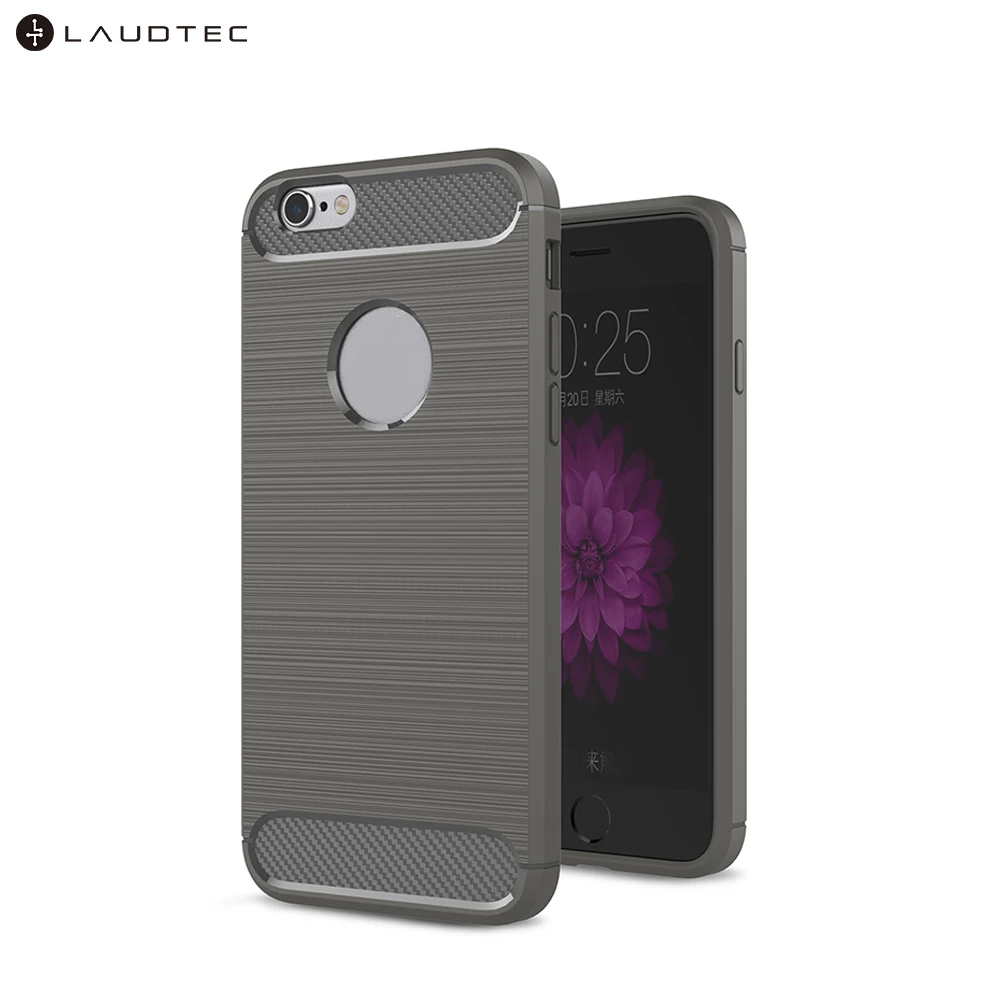 Carbon Fiber Tpu Silicone Back Cover Phone Case For iPhone 6/6s/6G