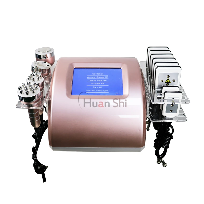 

High Quality 40k vacuum cavitation system lipo laser rf cavitation machine, Pink