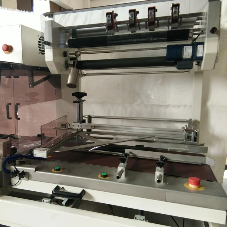 
Top China supplier wooden stick POF film shrink wrapping machine 