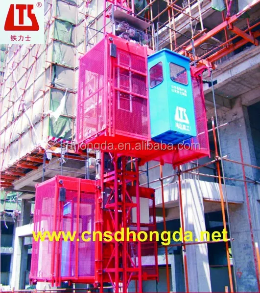 
Double-cage SC100/100 Building Construction Lift/Elevator with CCC/ISO9001 Certificate on Sale 