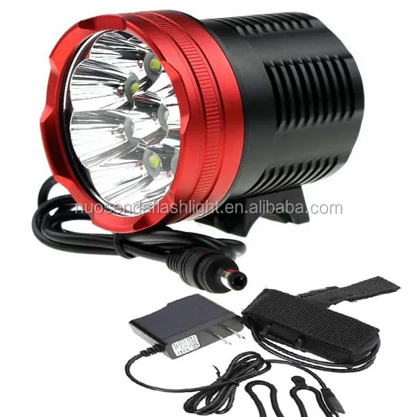 

9xCREE XML T6 8500lm 5-Mode LED Bicycle Light+6x18650 8000mAh Battery Pack+1xCharger