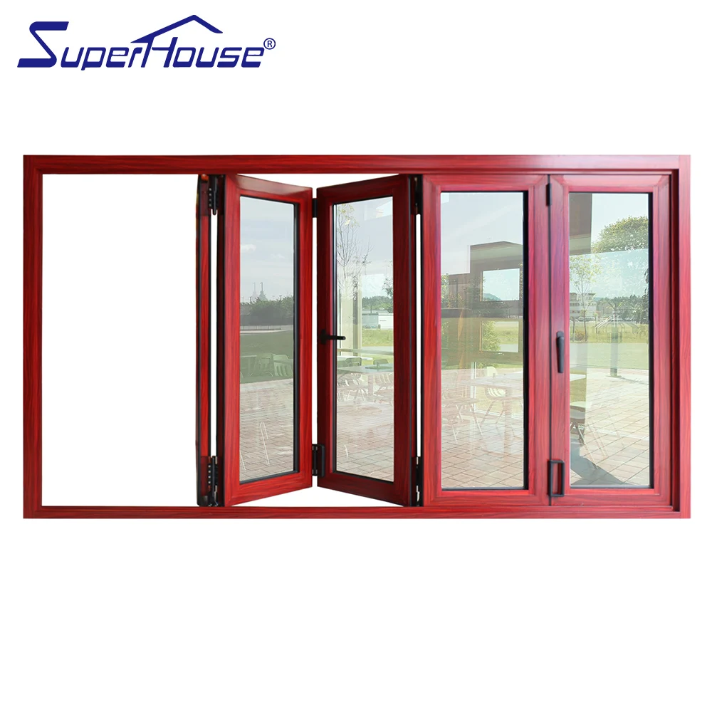 Canada standard glass folding door system impact resistance thermal break folding door