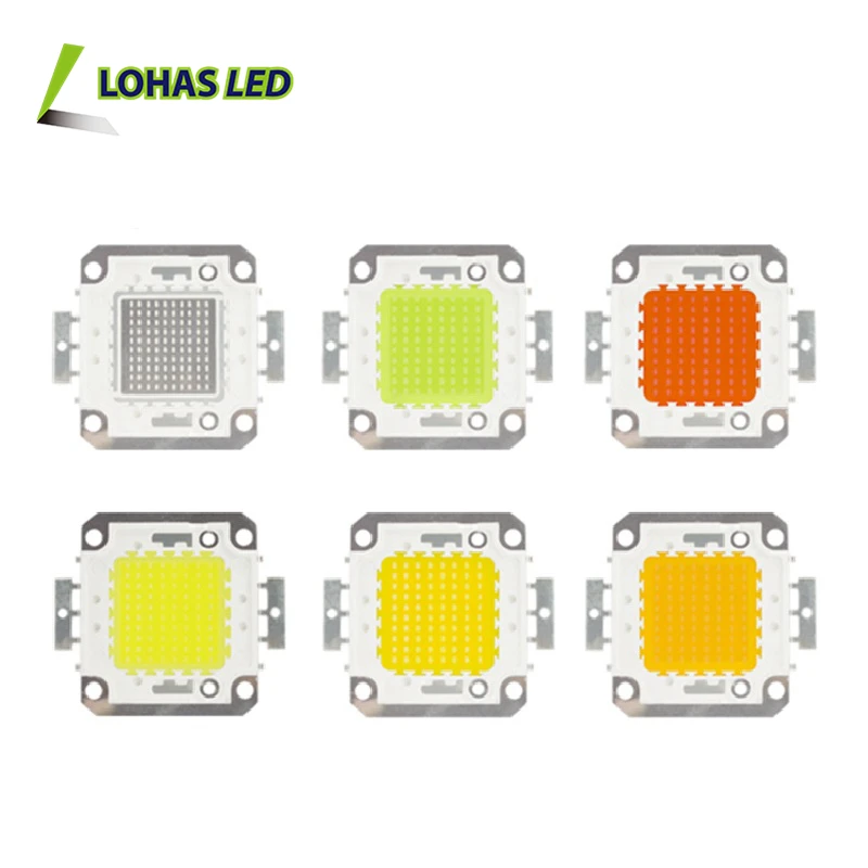 CE RoHS COB LED Chip 10w 20w 30w 50w 100w 200w 6000K 3000K Red Green Blue Full Spectrum COB LED Grow Light 100W Epistar LED Chip