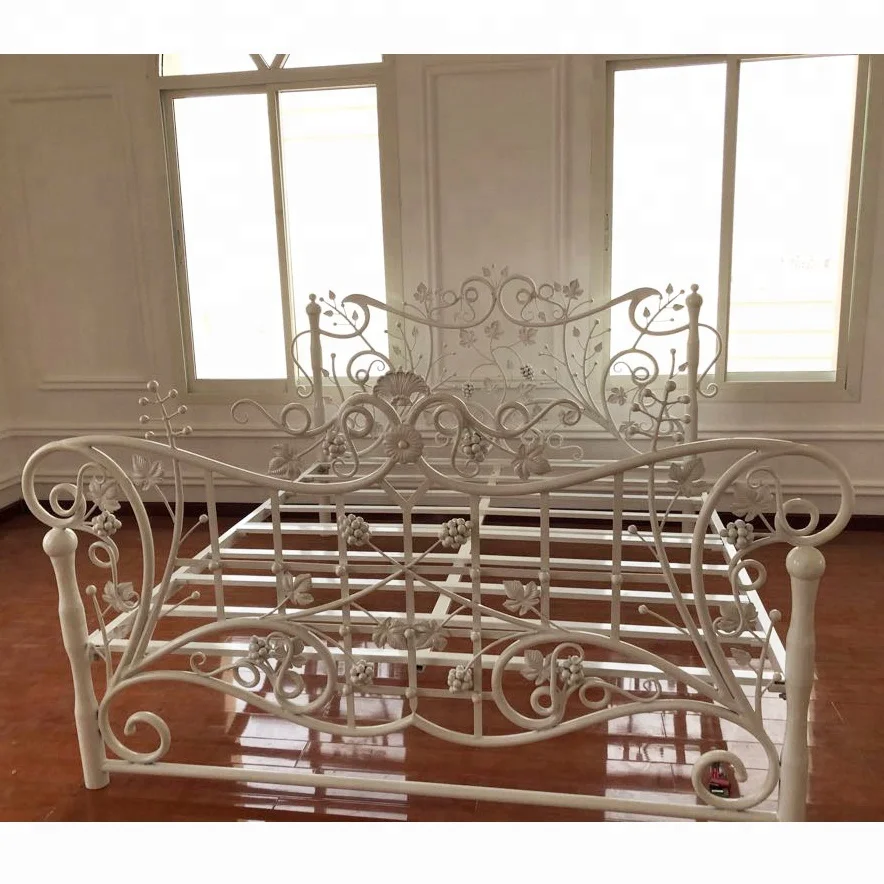 Factory Wholesale Wrought Iron Modern Double Beds Buy Metal Double