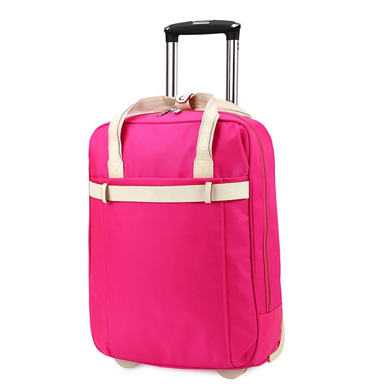 Fashion Hot Sale Girls Cute Travel Portable Pink Luggage Trolley Bag