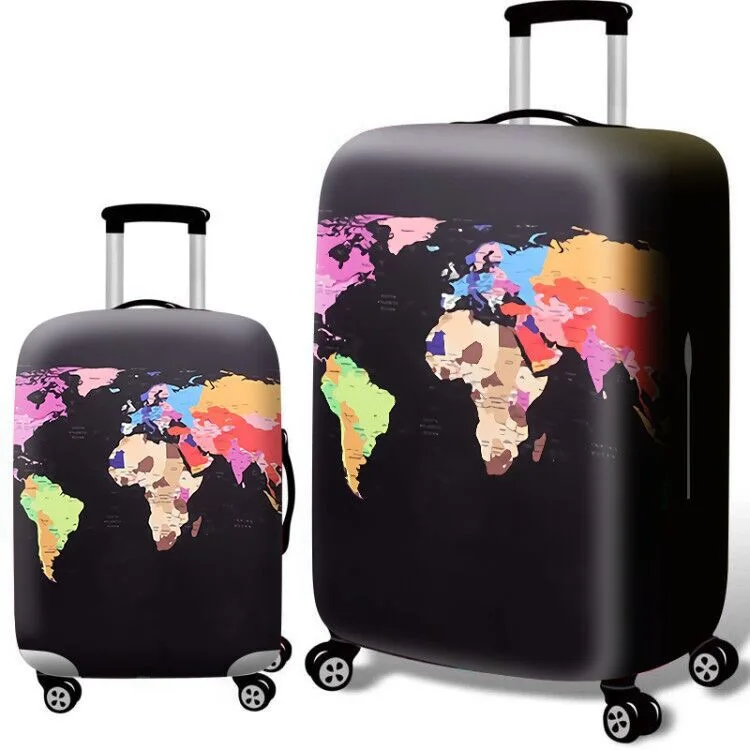 

custom Promotion durable pvc Fashion Popular Printed Travel Luggage Protector Cover guangzhou