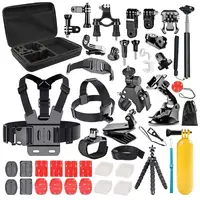 

Followsun Amazon Hot Selling 60-In-1 Sports Action Camera Accessories Kit for Go Pro 8 7 6 SJ Cam DJI Cam