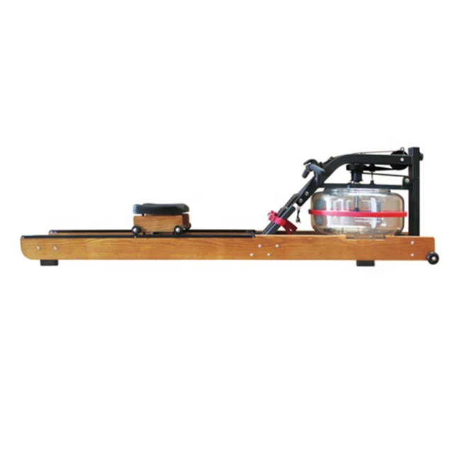 

Commercial Usage Gym Equipment Wooden Cardio Equipment Water Rower Machine