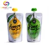 Hot Filling Resistance Plastic Printed Spout Pouch For Juice