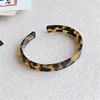 Simple Elegant Amber Acetate Bangle Tortoise Shell Acrylic Open Cuff Bangle
