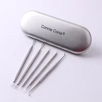 

LOW MOQ Connie Cona 5pcs pimple extractor acne blackhead remover tool kit