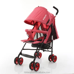 Image of light weight 3 in 1 baby stroller with an umbrella can be foldable