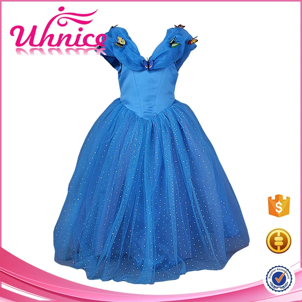 

Unique Type Cinderella Costume For Kids Short Dress For Party