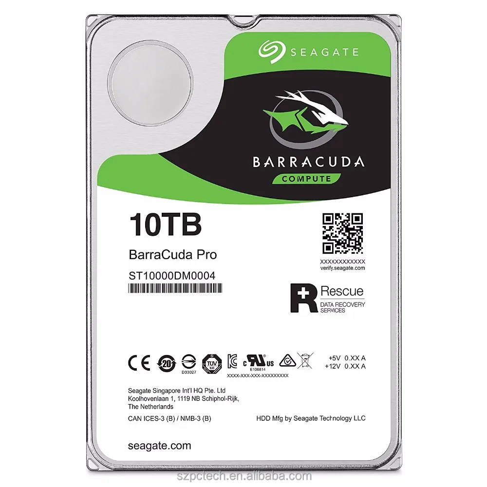 10 tb hdd Seagate 10TB BarraCuda Pro 7200RPM SATA 6GB/s 256MB Cache 3.5-Inch Internal Hard Drive (ST10000DM0004)
