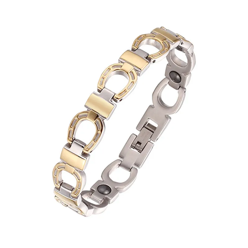 

Fashion Titanium Jewelry Men's 316L Stainless Steel Gold Jewelry Men's Bracelet, Multi-colors