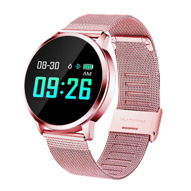 

Best Selling Smart Bracelet Q8 Heart Rate Monitor Health Bracelet Waterproof IP67 Female physiological cycle Smart Watch 2019