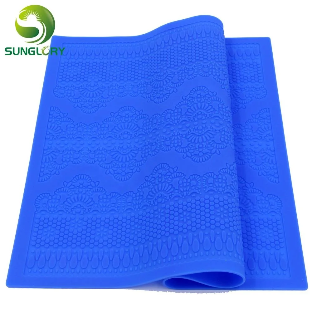 Flower Pattern Silicone Lace Mat Kitchen Sugar Lace Mold Silicone