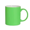 Bright Colorful Matte Soft Touch Coffee Mug Coated Laser Engrave Ceramic Rubber Mug