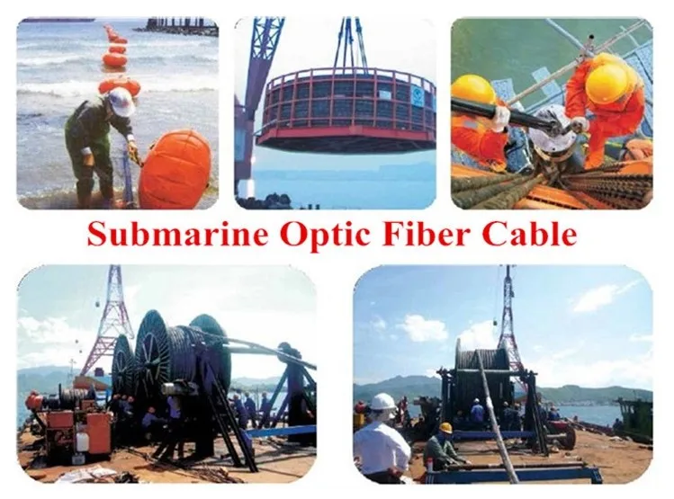 High Tensile Submarine Fiber Optic Cable Double Steel Wire Armored Underwater Fiber Optic Cable