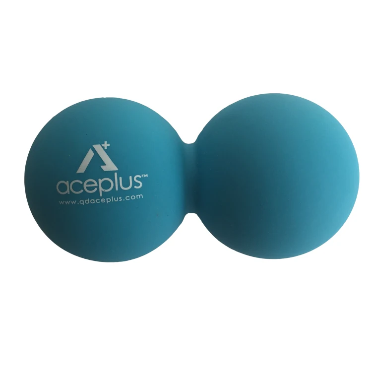 

Blue Double Lacrosse Massage Ball Silicone Gym Peanut Ball