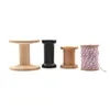 Custom Design Wooden Empty Ribbon Spool For Thread