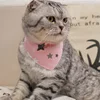 Wholesale Pink Triangle S Size Pet Dog Bandana With Stars