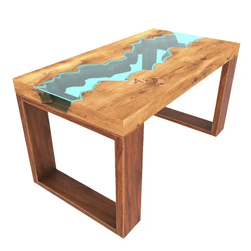 Marine grade epoxy,crystal resin manufactures for crystal clear table,river epoxy Furniture table alibaba.com/made in china
