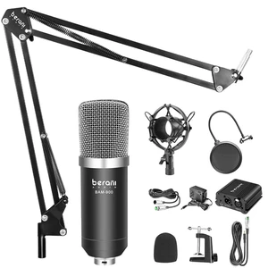 Professional music studio equipment recording microphone